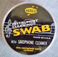 BRAND NEW HERCO SAXOPHONE CLEANER SWAB WITH BRUSH