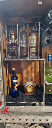 Rustic bar cabinet 