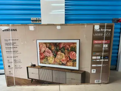 65” SAMSUNG 4K QLED 120HZ THE FRAME SMART TV, View more