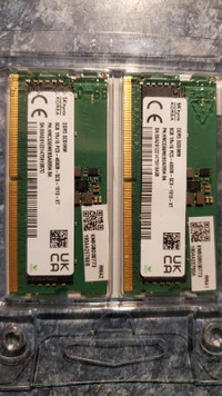 Laptop memory RAM DDR5-4800  16GB (2x8GB)