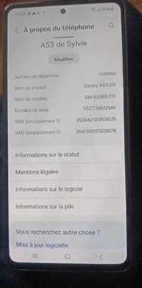 Cellulaire Samsung usager 