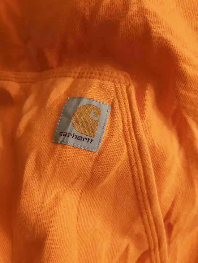 Carhartt Orange Hoodie Farm Branded Vibrant Rare in Men's in Kingston - Image 8