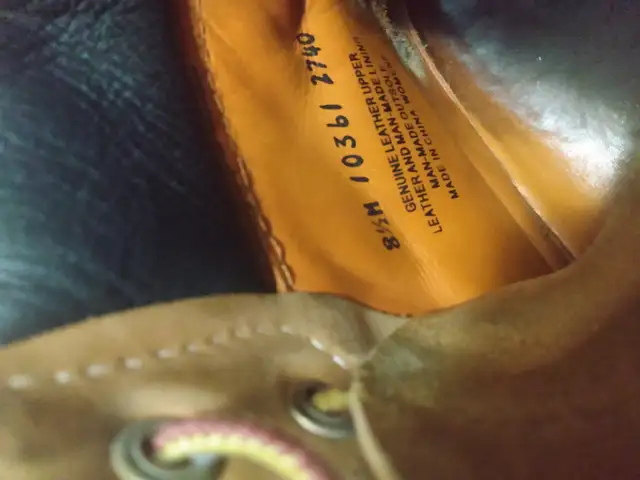 Size US 8.5 Vintage Women's Leather/Suede Timberland Boots Wheat in Women's - Shoes in City of Toronto - Image 9