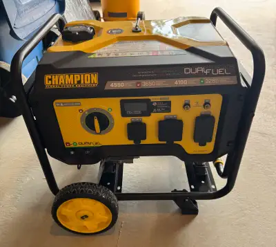 Never used dual fuel generator (propane/gas)