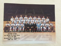 1979 Winnipeg jets WHA last regular season game team picture