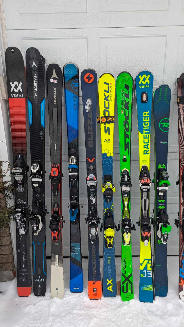 High end skis with bindings  in Ski in Barrie