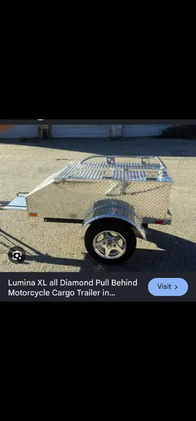 Cargo trailer. Ideal for a small car or motorcycle . Used only once to bring home. Like new.
