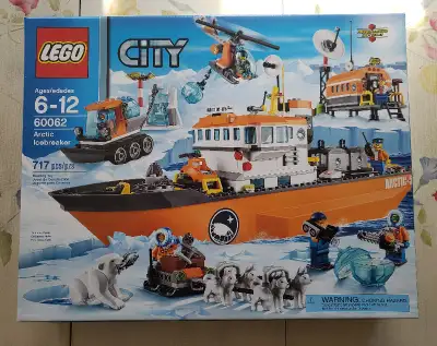 Lego City 60062 Arctic Icebreaker. Condition is New in Sealed Box. Box has some minor shelf wear. Pl...