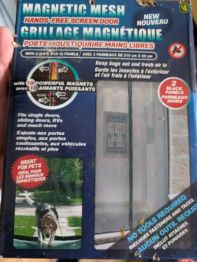 magnetic mesh for a screen door , View more