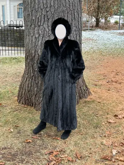 VISON NOIR LONG - MANTEAU, View more