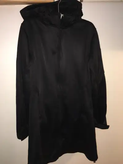 Hooded long jacket, View more