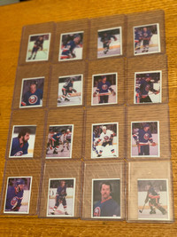 (16) 1982 Topps Hockey NYI Sticker Lot