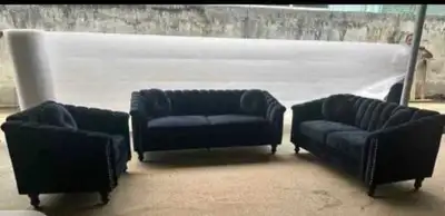 Black Velvet Sofa Set, View more
