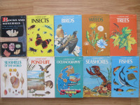 10 VARIOUS “GOLDEN GUIDE” BOOKS 1957 to 1972