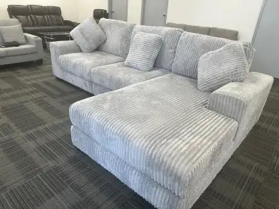 Corduroy Sectional With Beautiful Cousins, View more