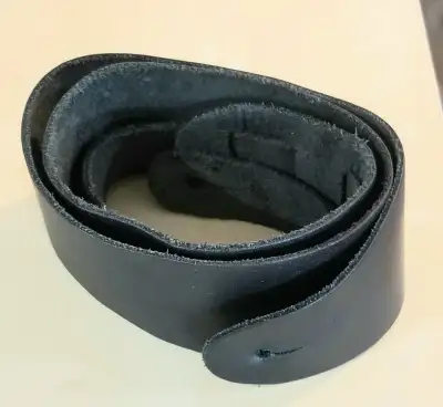 Black Leather Guitar Strap, View more