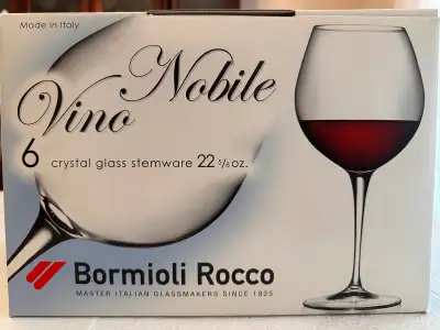 Bormioli Rocco Vino Nobile Crystal Wine Glasses Set of 18, View more