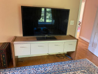 Solid wood TV stand entertainment cabinet Made in Canada