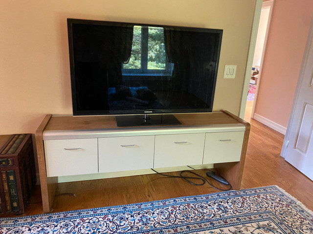 Solid wood TV stand entertainment cabinet Made in Canada in TV Tables & Entertainment Units in Markham / York Region