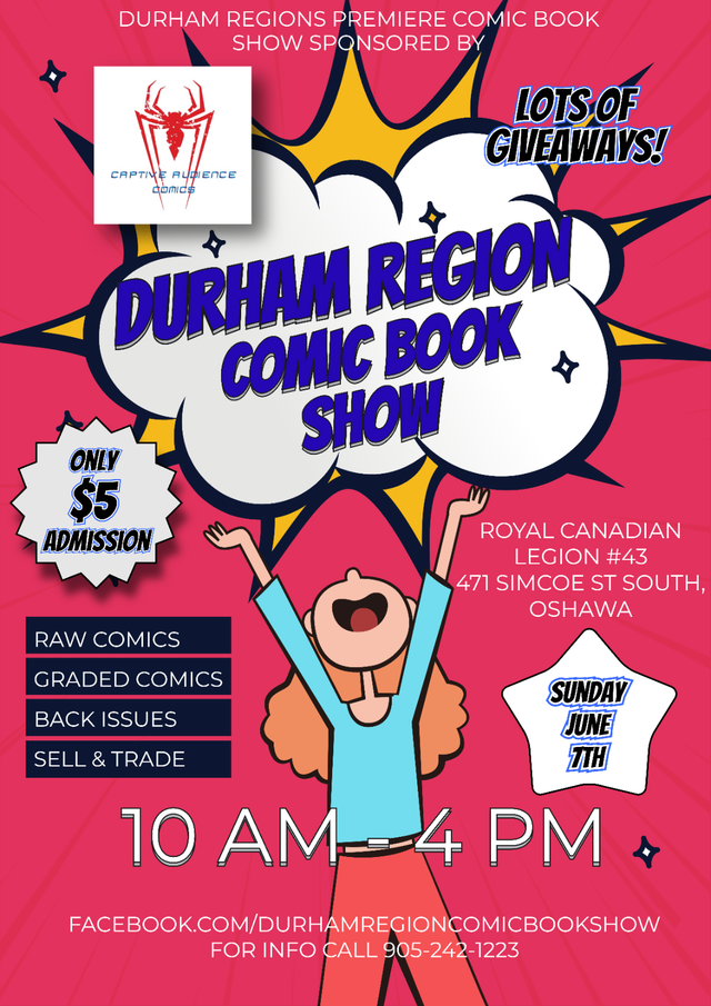 Durham Region Comic Book Show - Sun June 7th 2026 VENDORS WANTED in Events in Oshawa / Durham Region - Image 2