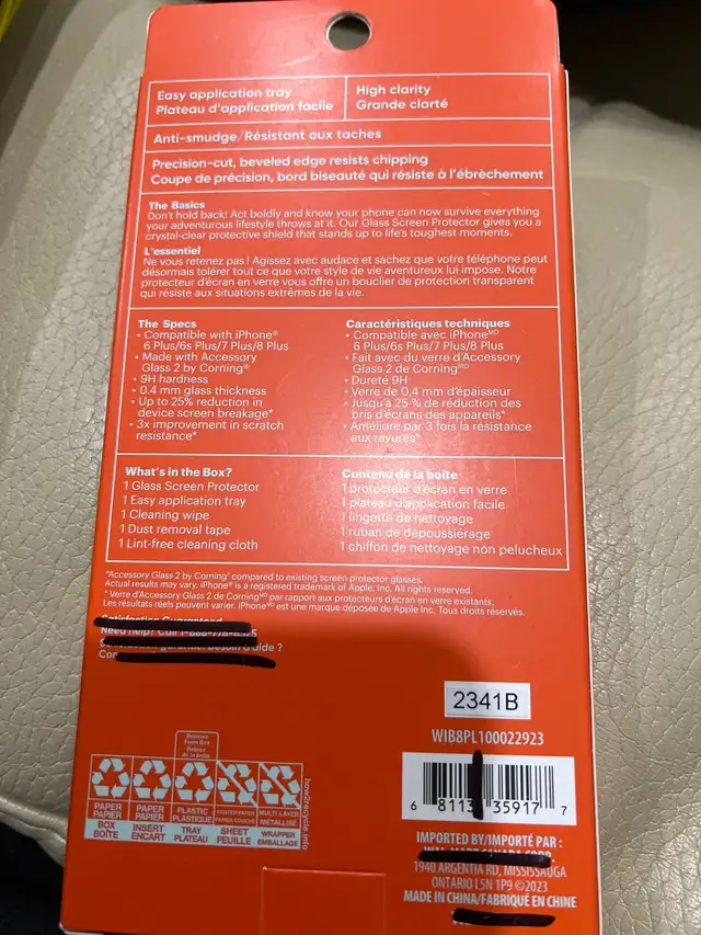 Omni iPhone Screen Protector in Cell Phone Accessories in Mississauga / Peel Region - Image 3
