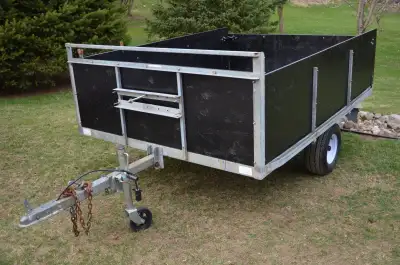 refurbished trailer new torque flex axle new tires and 10" rims new plywood sided Lights all work sp...