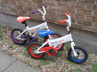 12" and 14" Kids Supercycle Doodle Bikes / Helmets