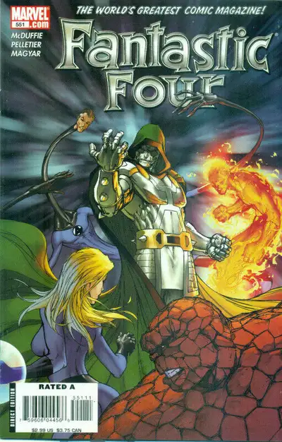 Fantastic Four #551 Marvel Comic Book 2008 McDUFFIE PELLETIER VF, View more