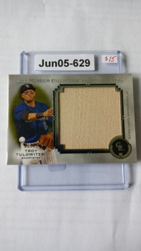 2013 TOPPS MUSEUM COLLECTION TROY TULOWITZKI BAT 23/50 card Jays