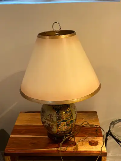 Vintage Porcelain Chinese Lamp, View more