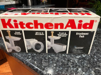 Kitchen aid meat grinder/slucer& shredder/ fruit veg. Strainer