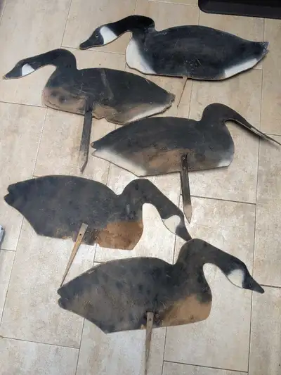 Home made goose silos decoys, View more