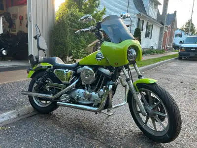 1986 Harley-Davidson sportster with EVO 883 with a 1275 hammer kit 4 speed tranny redone 4 years ago...
