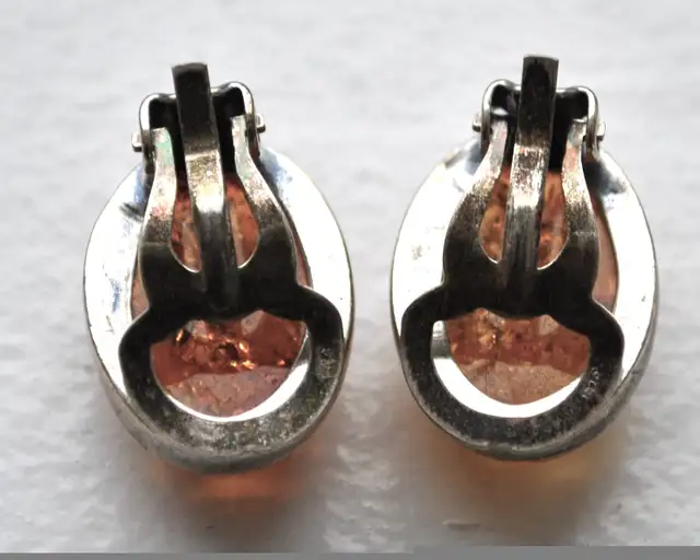 AMBER SILVER CLIP ON EARRINGS in Jewellery & Watches in Ottawa - Image 4