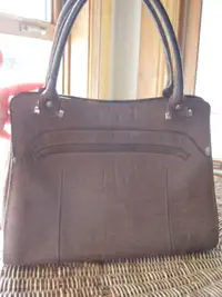 Sac à main VINTAGE HOLT RENFREW Handbag CUIR Brossé Leather