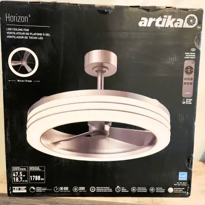 Artika Horizon 23" Ceiling Fan with LED Light – Remote Control,, View more