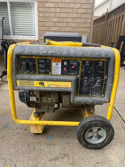 This Wacker Neuson GP5600 portable generator features a reliable Honda GX340 engine, offering robust...