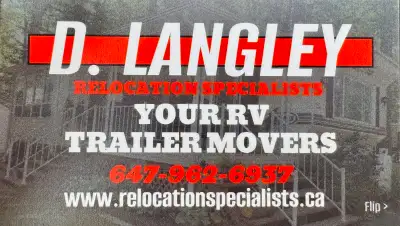 Barrie and surrounding areas •RV trailer relocation available, complete removal and disconnection se...