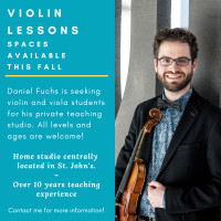 Violin Lessons with Daniel Fuchs (M.Mus)