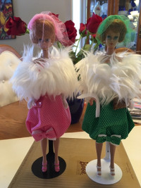 BARBIE - BUBBLE CUT Dolls wearing Reproduction GAY PARISIENNE
