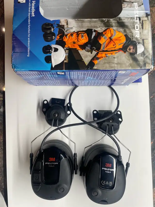 3M Peltor Protac III headset - designed to attach to hard hat | Other ...