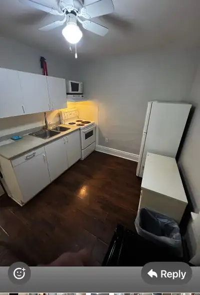This apartment features 2 bedrooms 1 large bedroom is for rent , perfect for 2 work permit or couple...