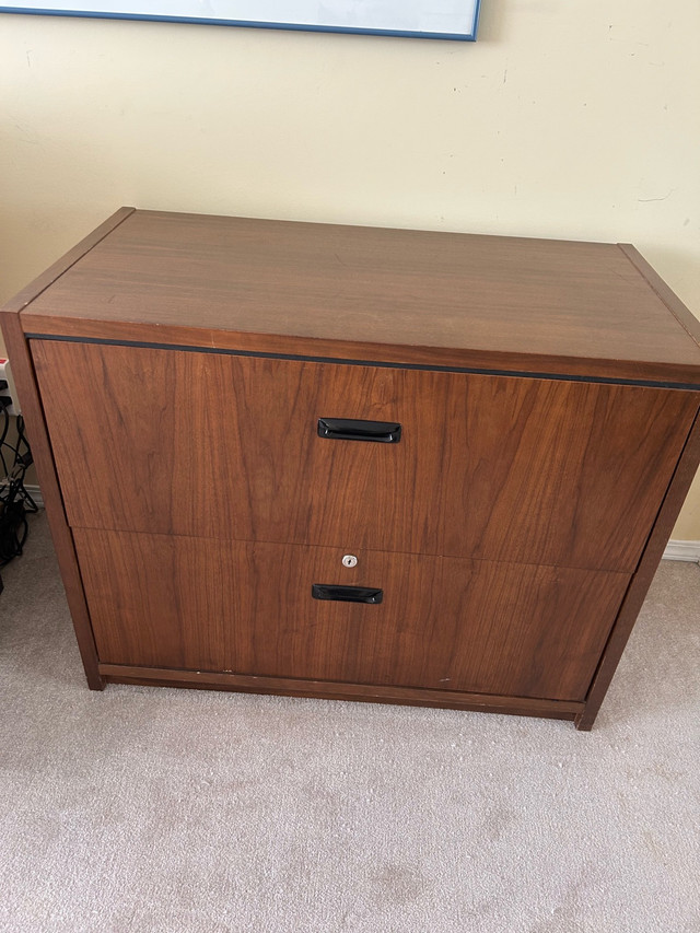 Solid wood legal filing cabinet in Bookcases & Shelving Units in Edmonton