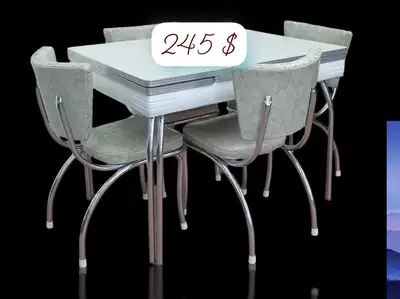 Ensemble de salle a manger (table et 4 chaises)), View more