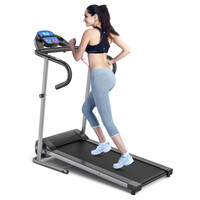 Electric Foldable Treadmill with LCD Display and Heart Rate Sens