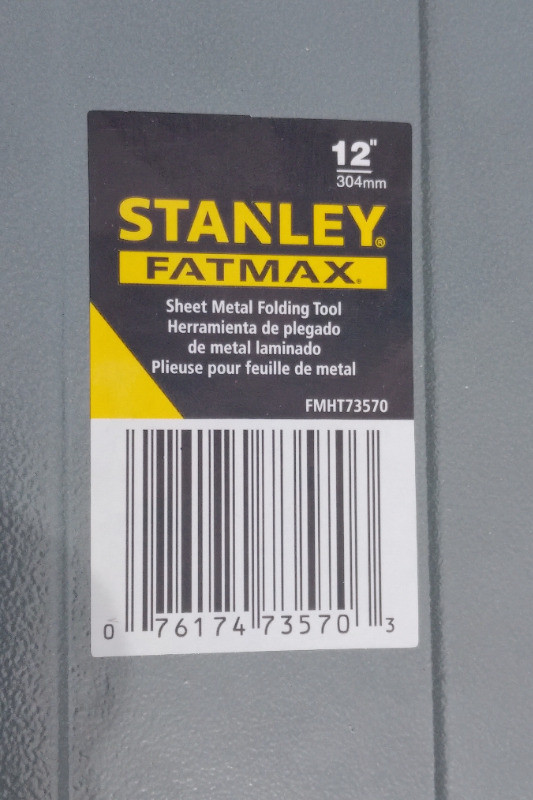 Stanley FaxMax 12 Inch Sheet Metal Folding Tool – BRAND NEW in Hand Tools in Markham / York Region - Image 2