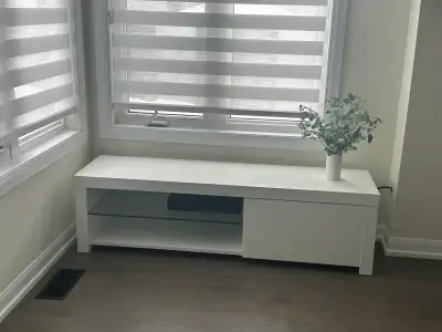 Modern White TV Console Table, View more