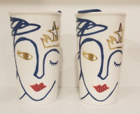 Starbucks ceramic travel mug crystal lips 2016 PLS READ DESCRIPT