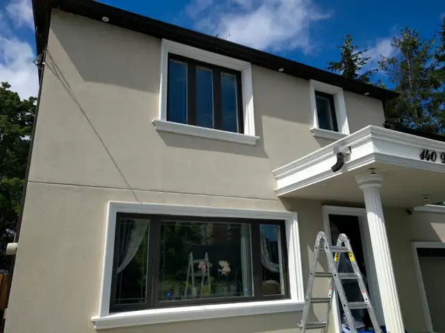 Exterior spray painting and cabinet refinish62864740816131121