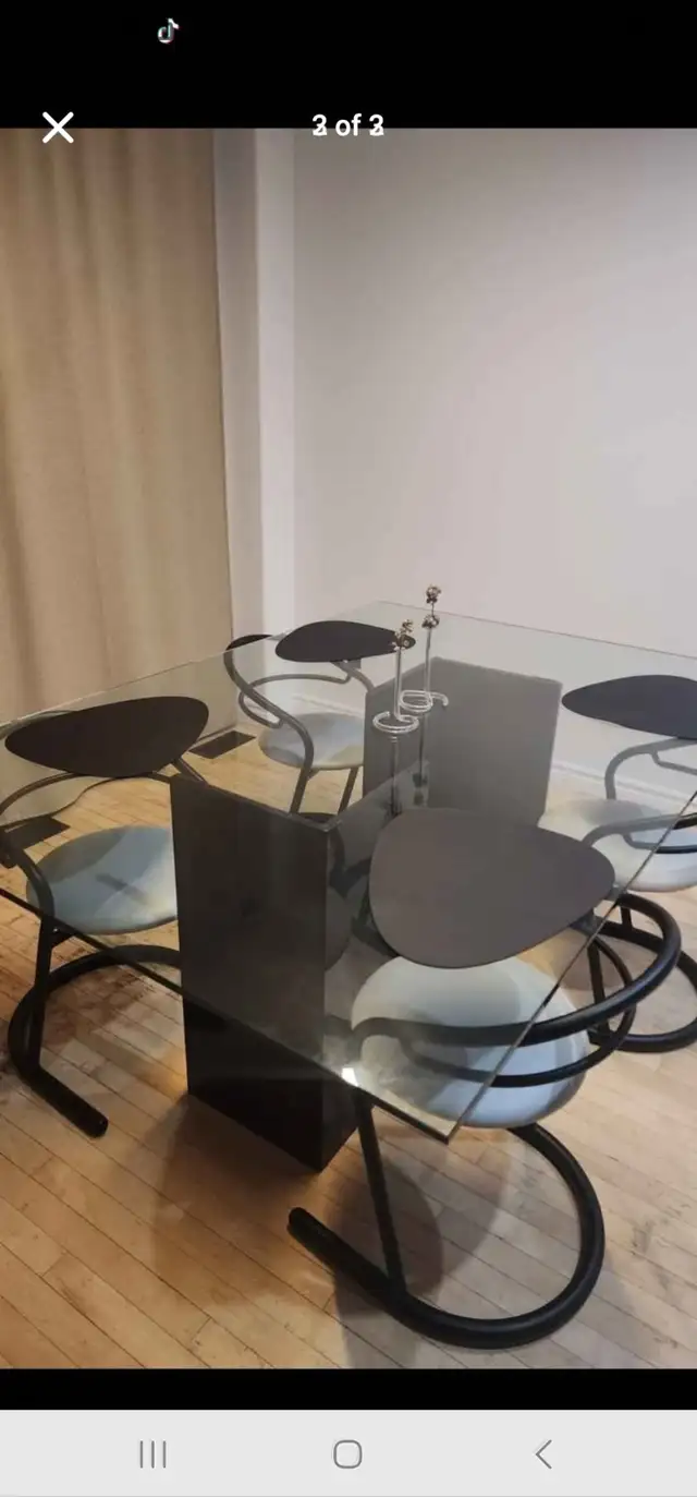 Grande table a dinner verre et base en granite 48x70 pouces in Dining Tables & Sets in Longueuil / South Shore - Image 3